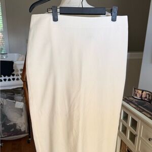 Talbots Cream Pencil Skirt